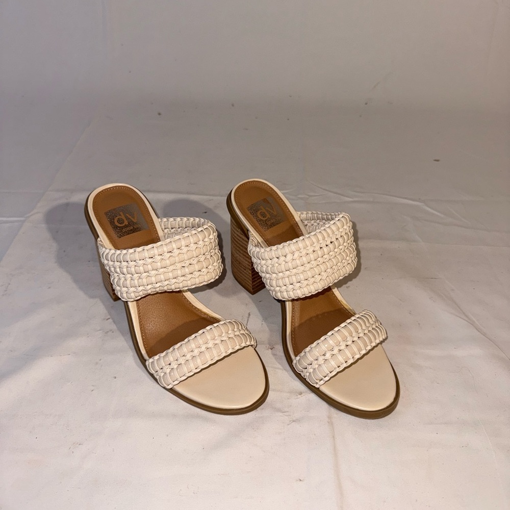 DV by Dolce Vita Cream Woven Heels